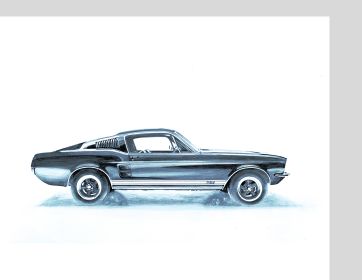 Wall Art Gray Mustang Wall Art Gray Mustang